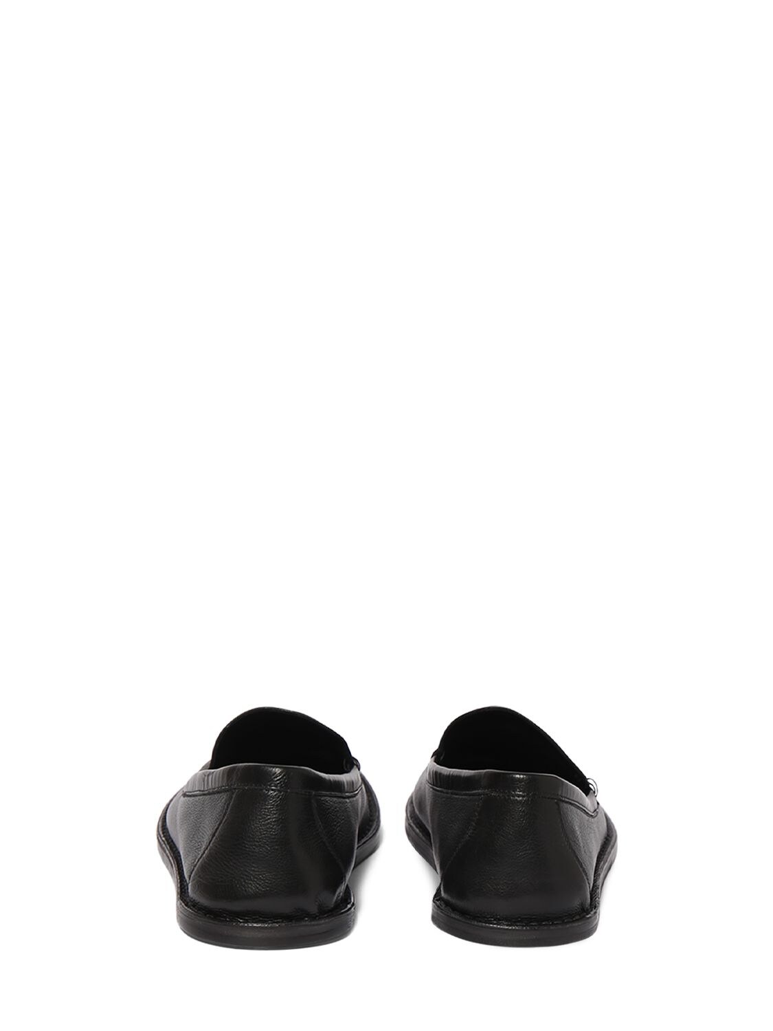 Shop The Row Cary Leather Loafers In Black