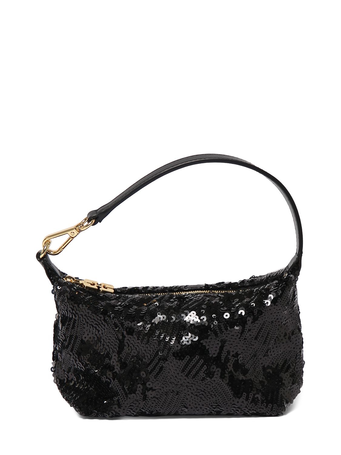 Image of Small Butterfly Sequined Top Handle Bag