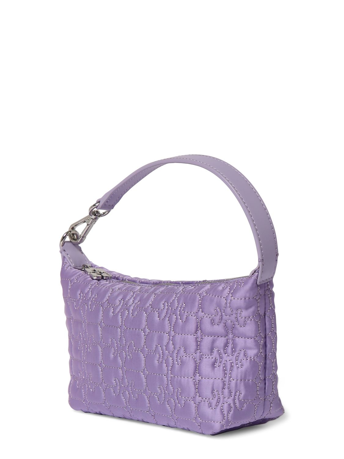 Shop Ganni Small Butterfly Top Handle Bag In Helles Lila