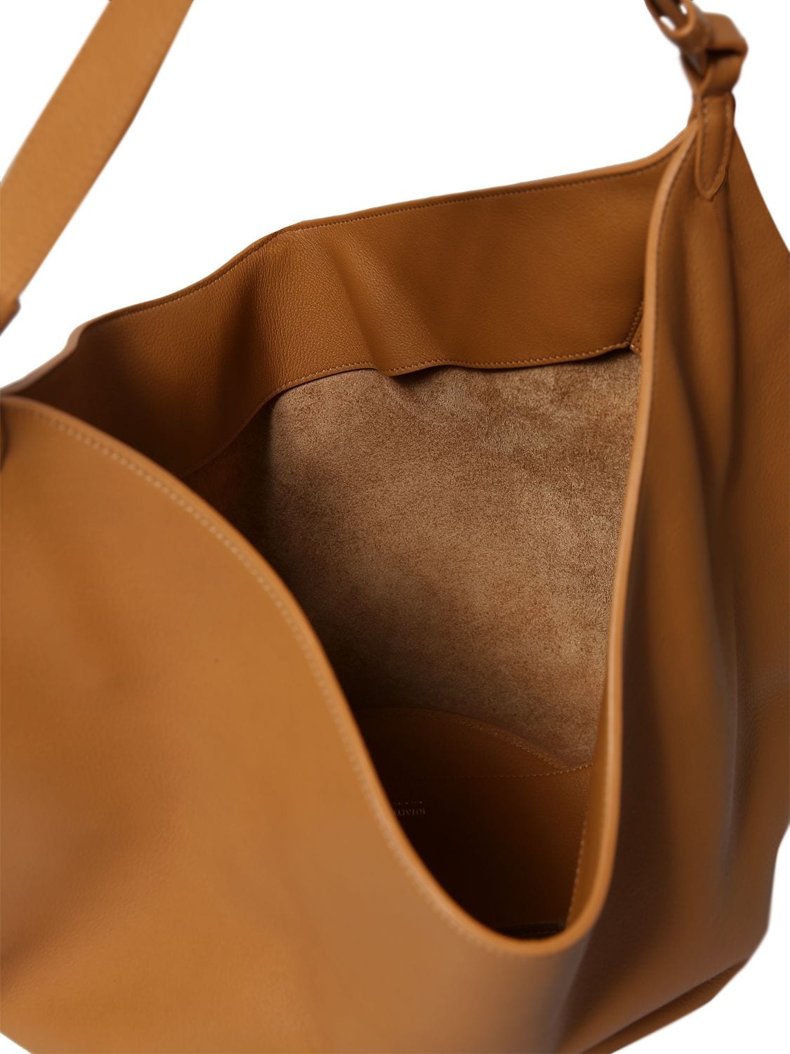 Shop Khaite Medium Lotus Smooth Leather Tote Bag In Nougat