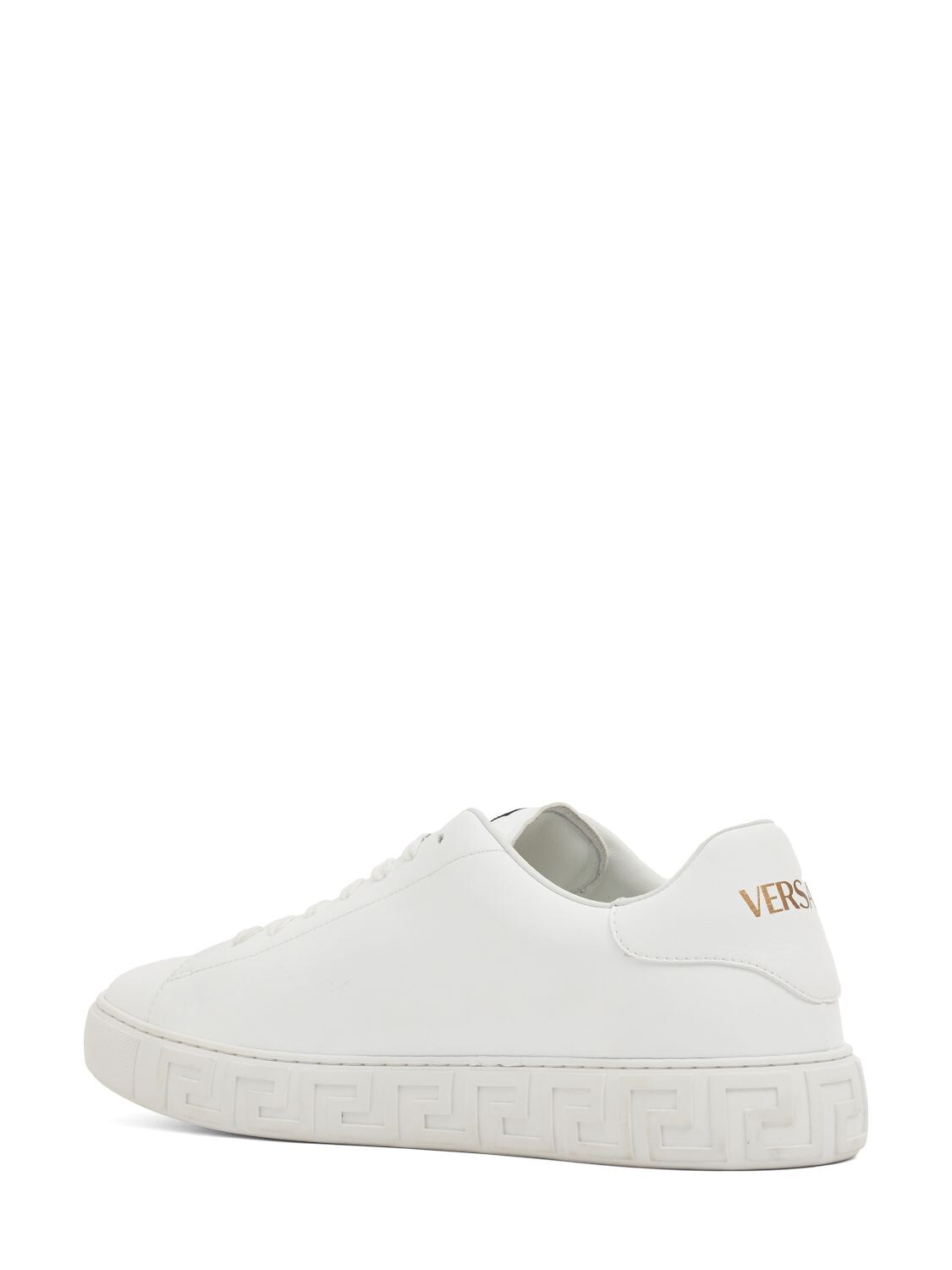 Shop Versace Responsible Sneakers In White