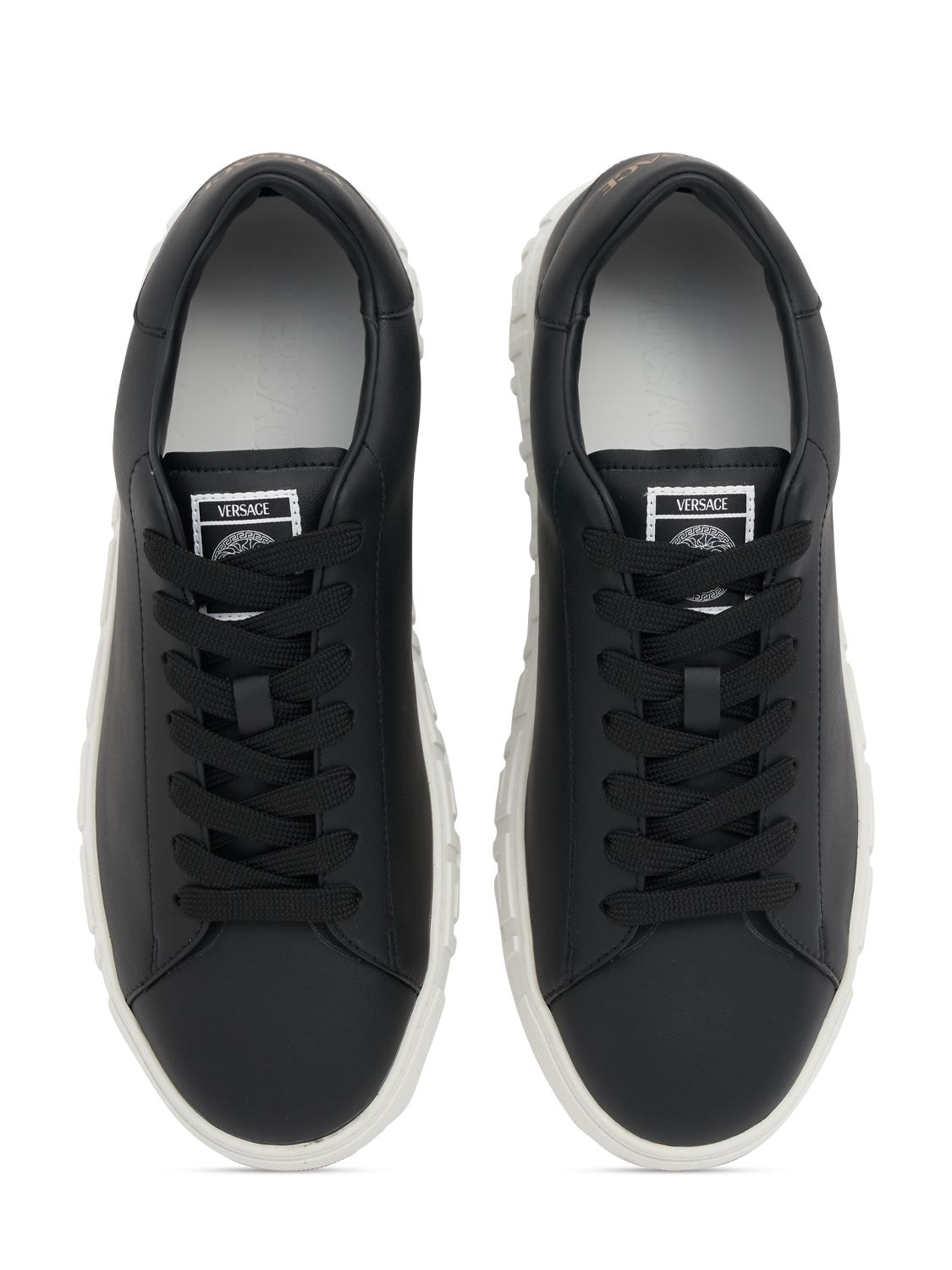 Shop Versace Responsible Sneakers In Black