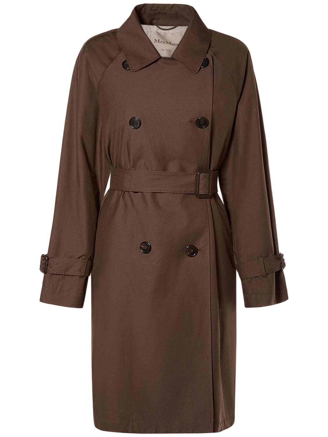 Image of Titrench Cotton Twill Midi Trench Coat