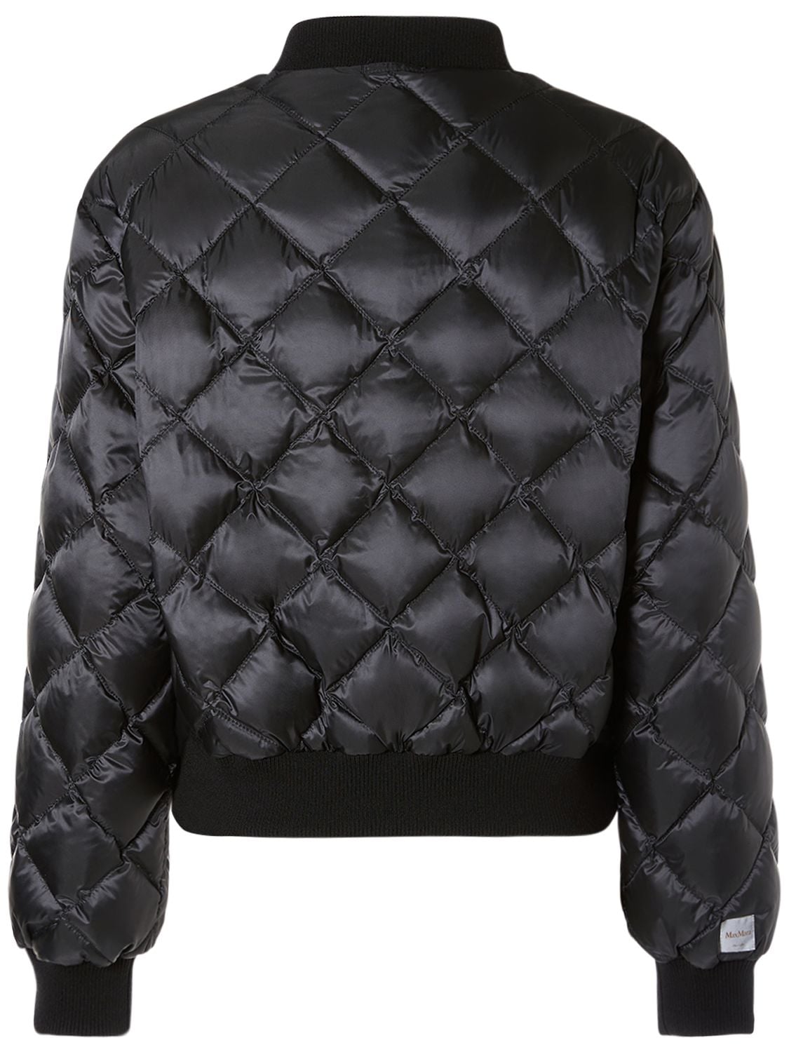 Shop Max Mara Bsoft Tech Reversible Cropped Jacket In Black