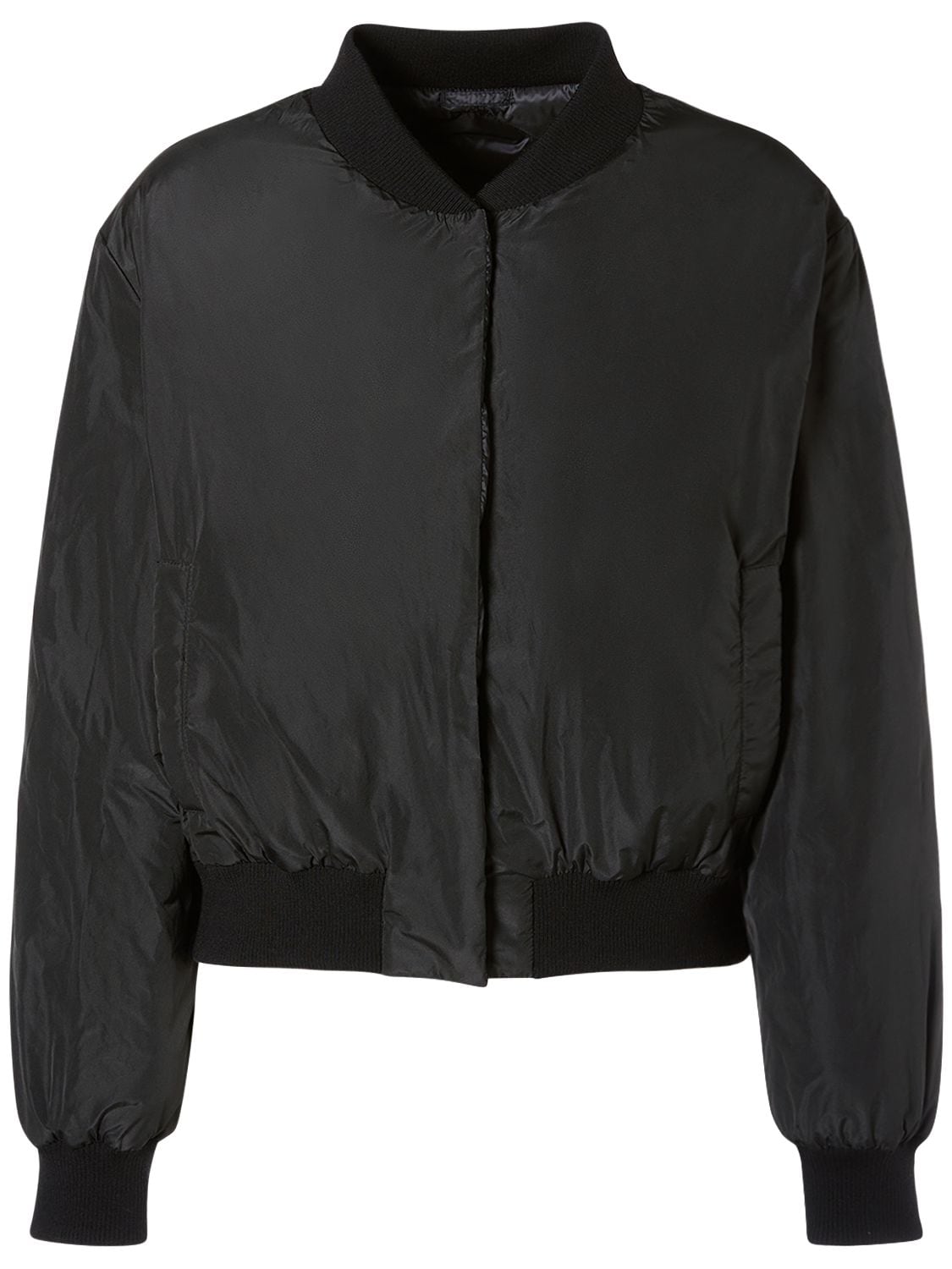 Shop Max Mara Bsoft Tech Reversible Cropped Jacket In Black