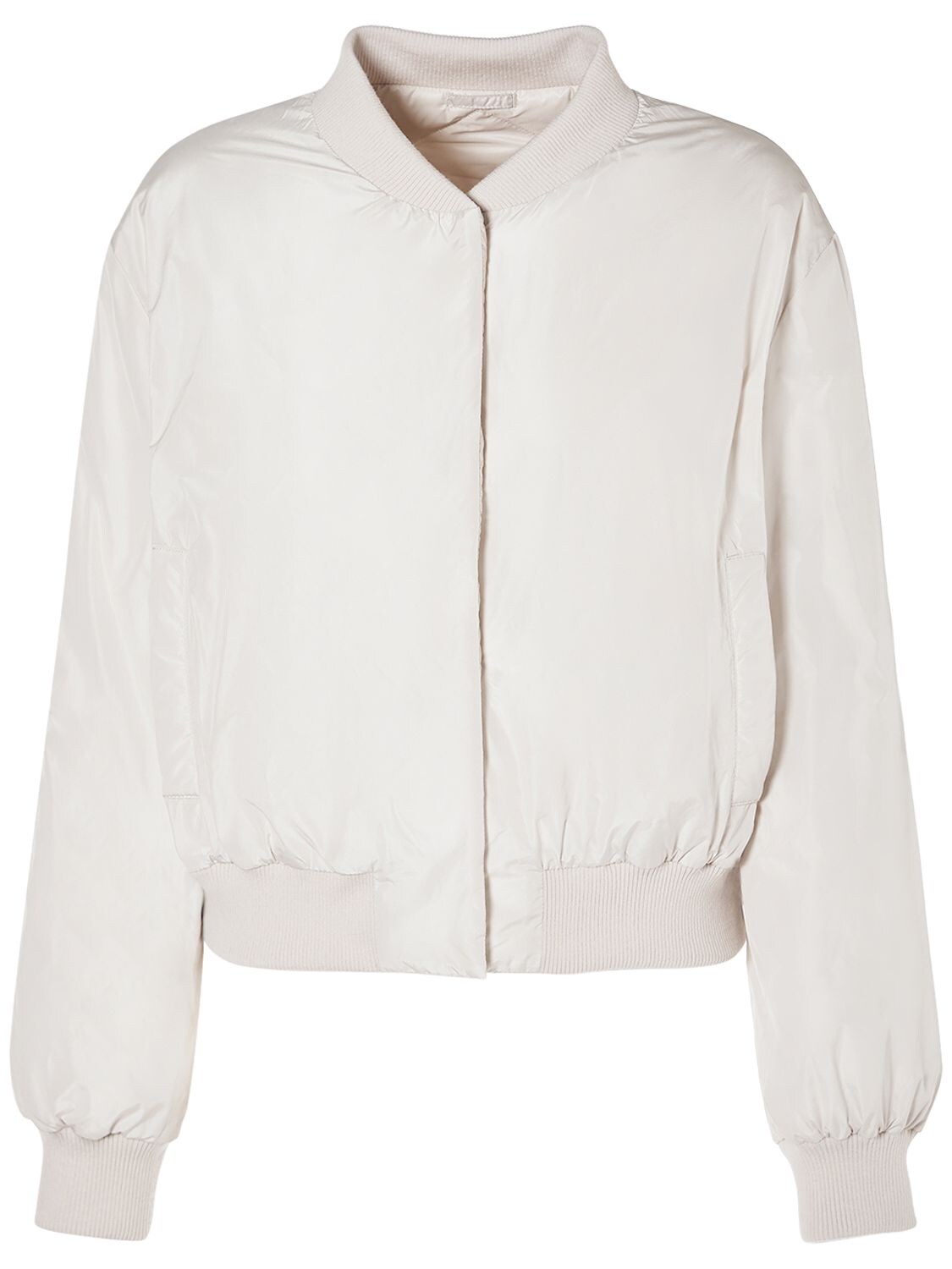 Shop Max Mara Bsoft Tech Reversible Cropped Jacket In Sand