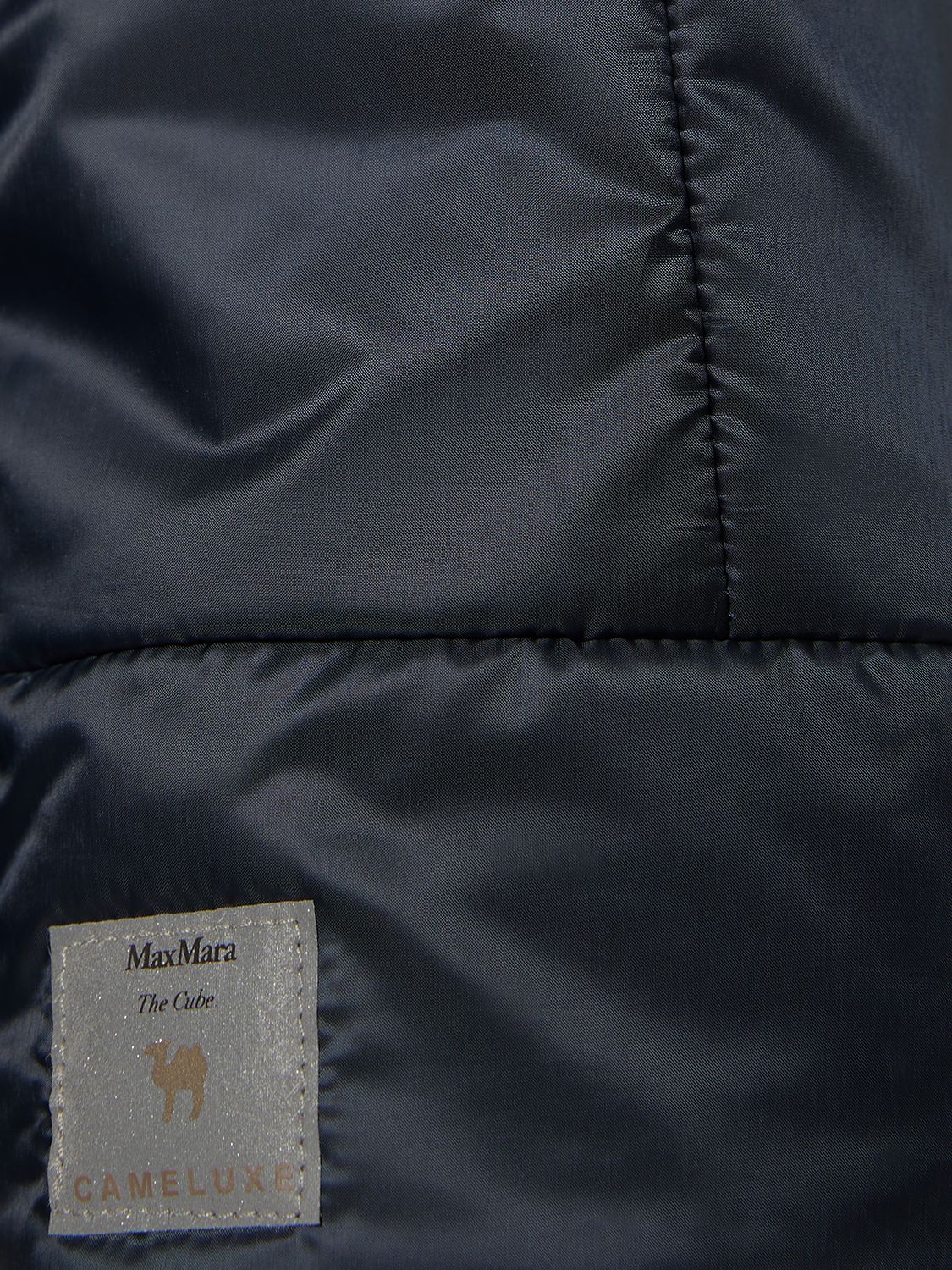 Shop Max Mara Greenbox Tech Reversible Hooded Jacket In Blue
