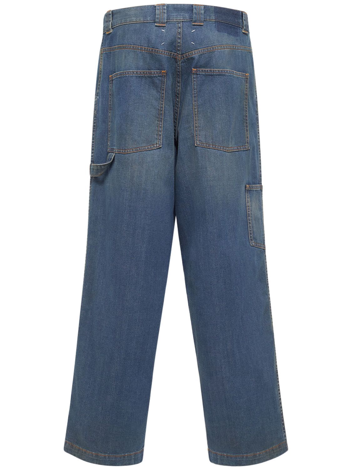 Shop Maison Margiela Cotton Twill Denim Jeans In American Classic