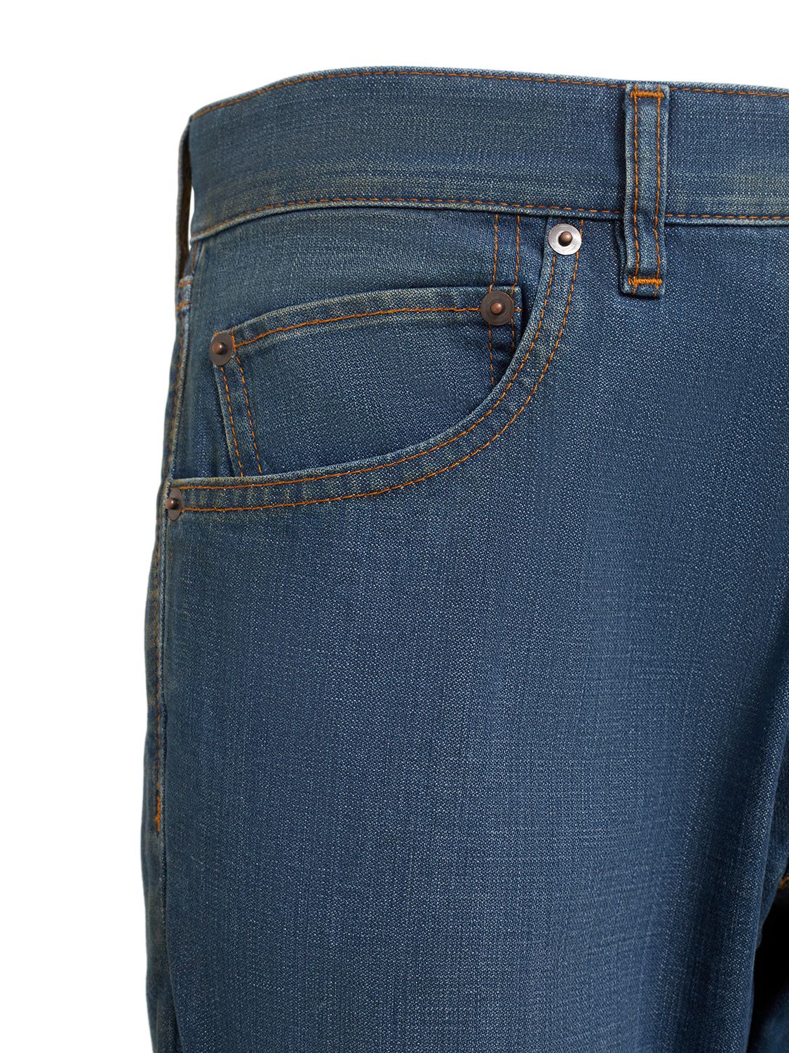 Shop Maison Margiela Cotton Twill Denim Jeans In American Classic