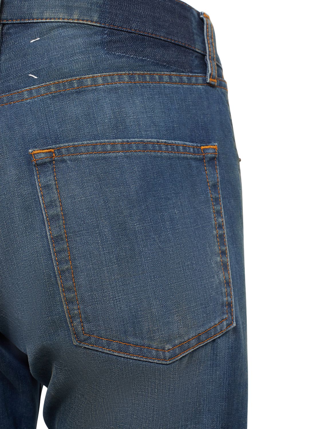 Shop Maison Margiela Cotton Twill Denim Jeans In American Classic