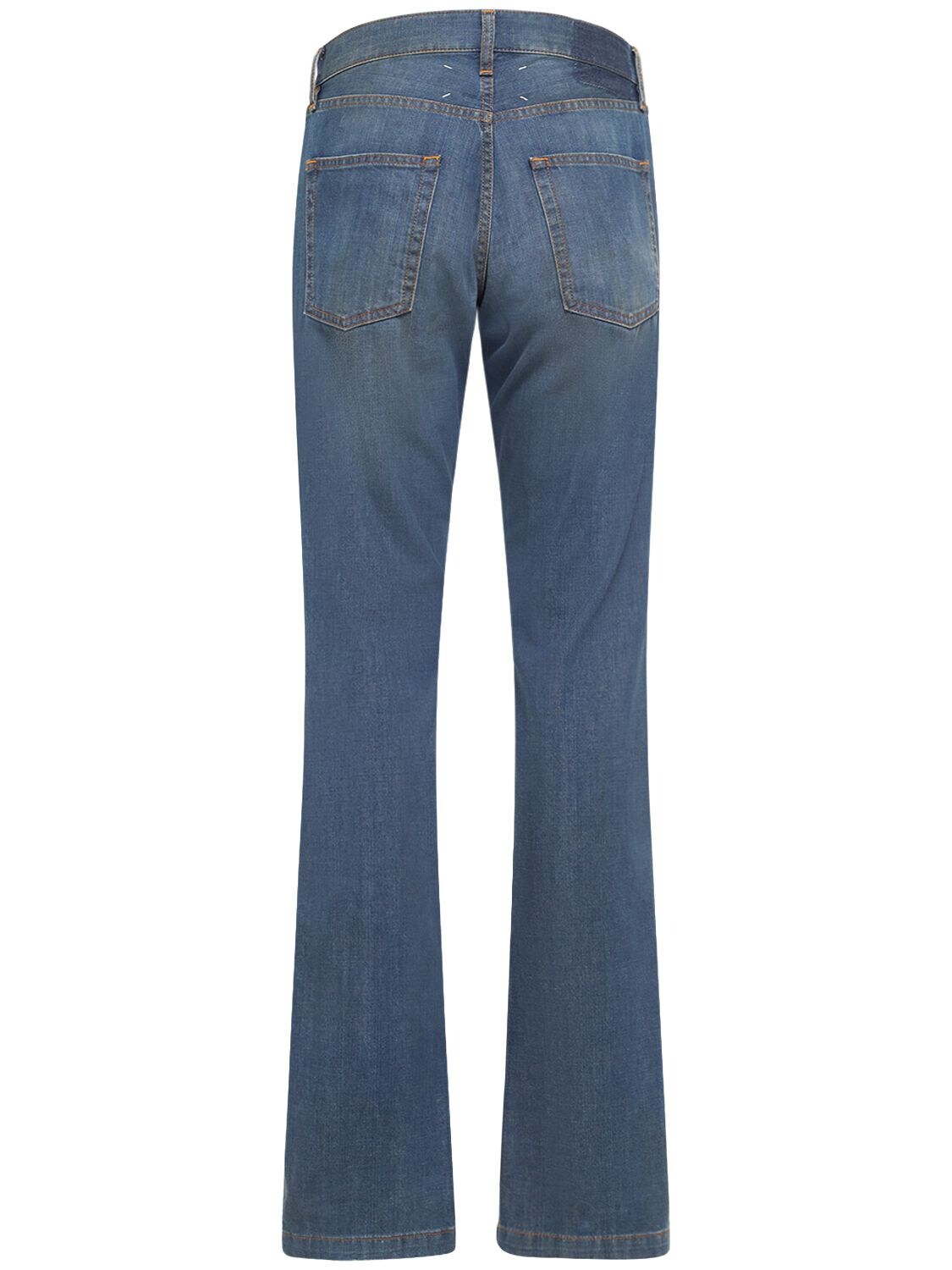 Shop Maison Margiela Cotton Twill Denim Jeans In American Classic