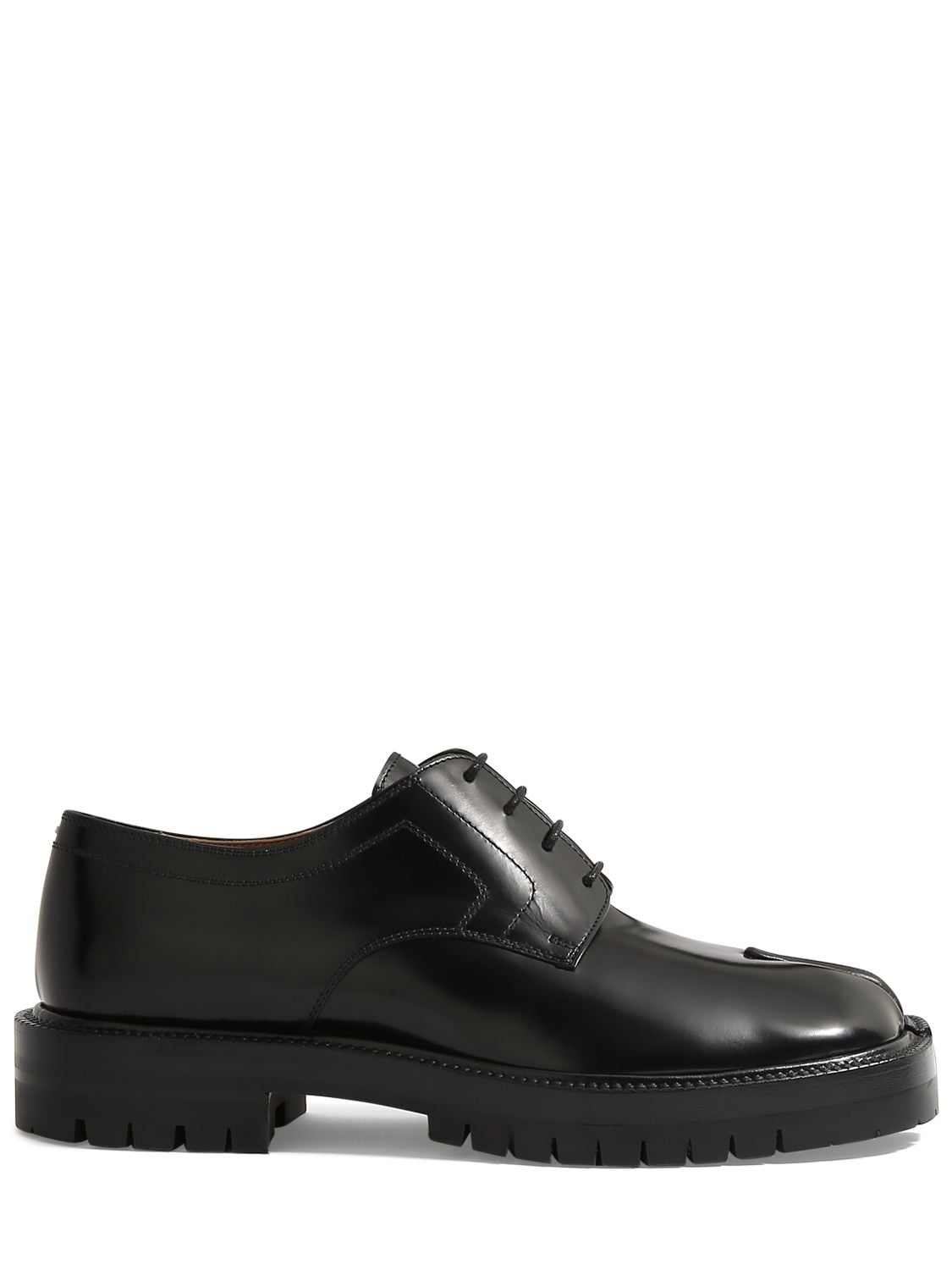 Image of County Leather Lace-up Tabi Shoes