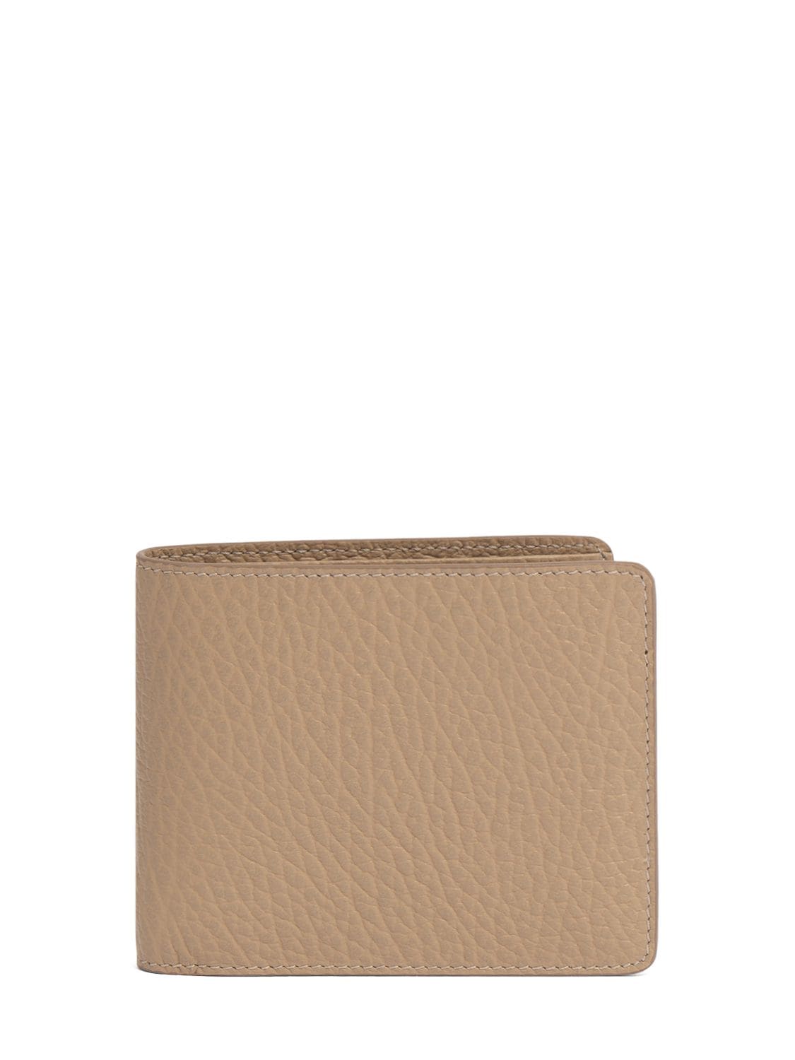 Maison Margiela Grained Leather Slim Wallet In Biche