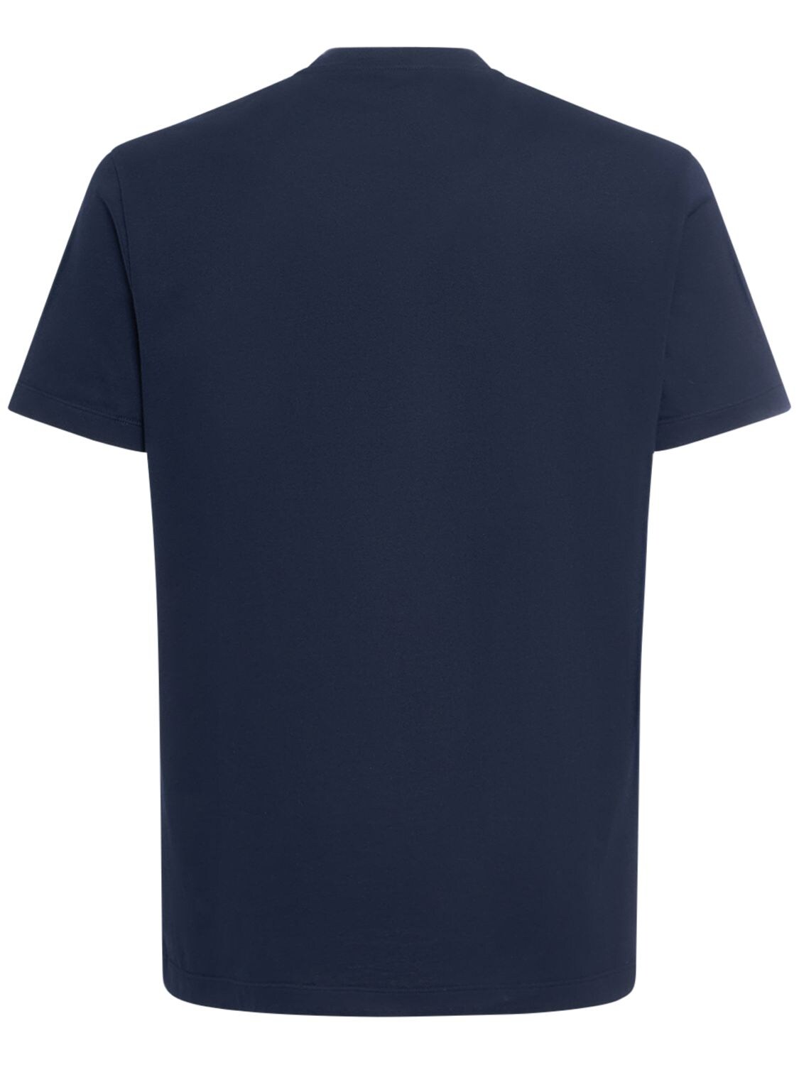 Medusa cotton jersey T-shirt in blue - Versace
