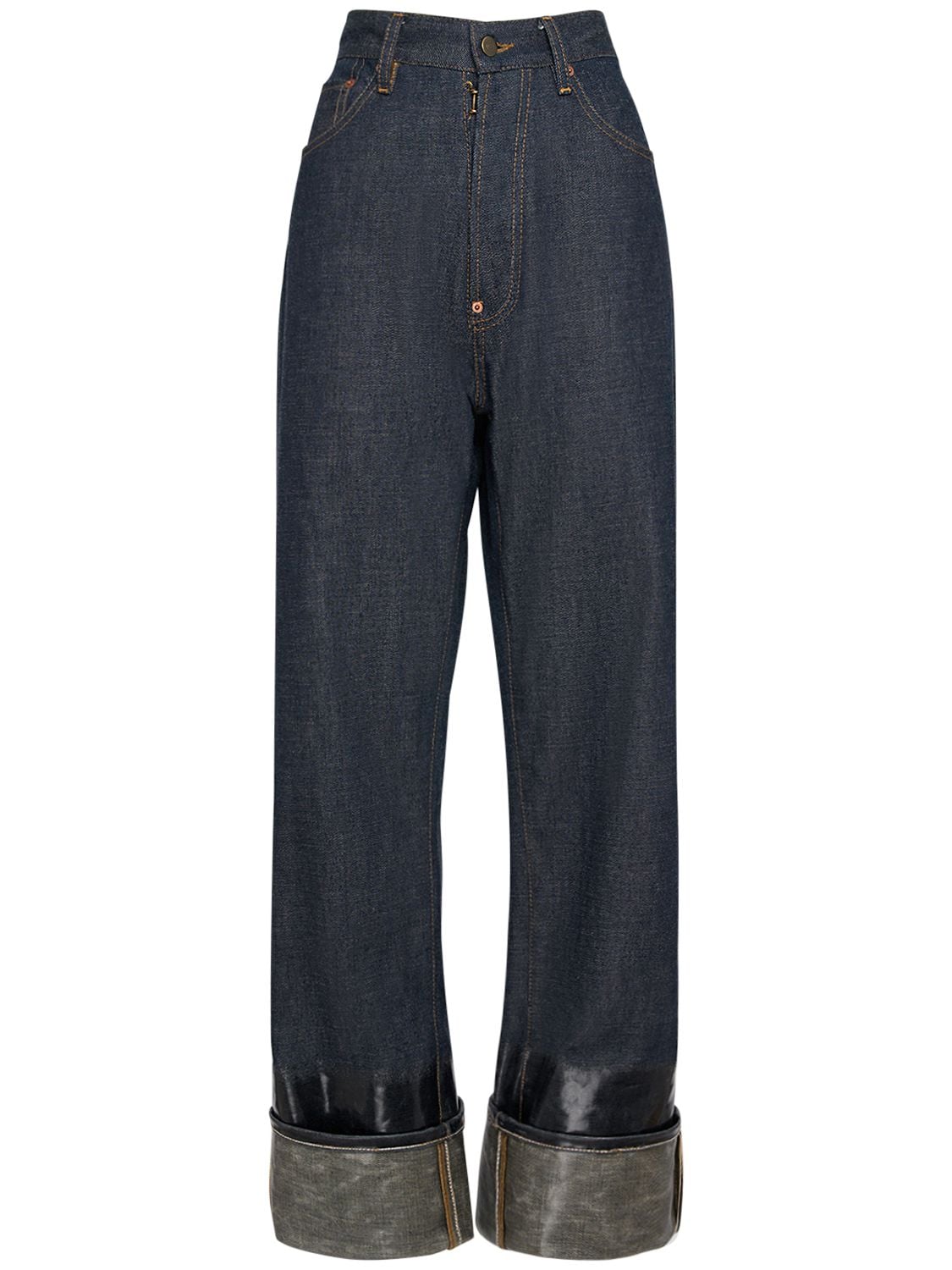 Image of Five Pocket Denim Straight Jeans