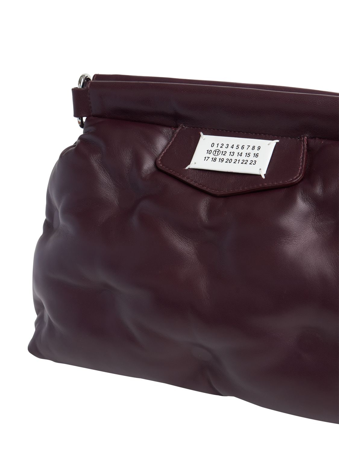 Shop Maison Margiela Small Glam Slam Classique Shoulder Bag In Merlot