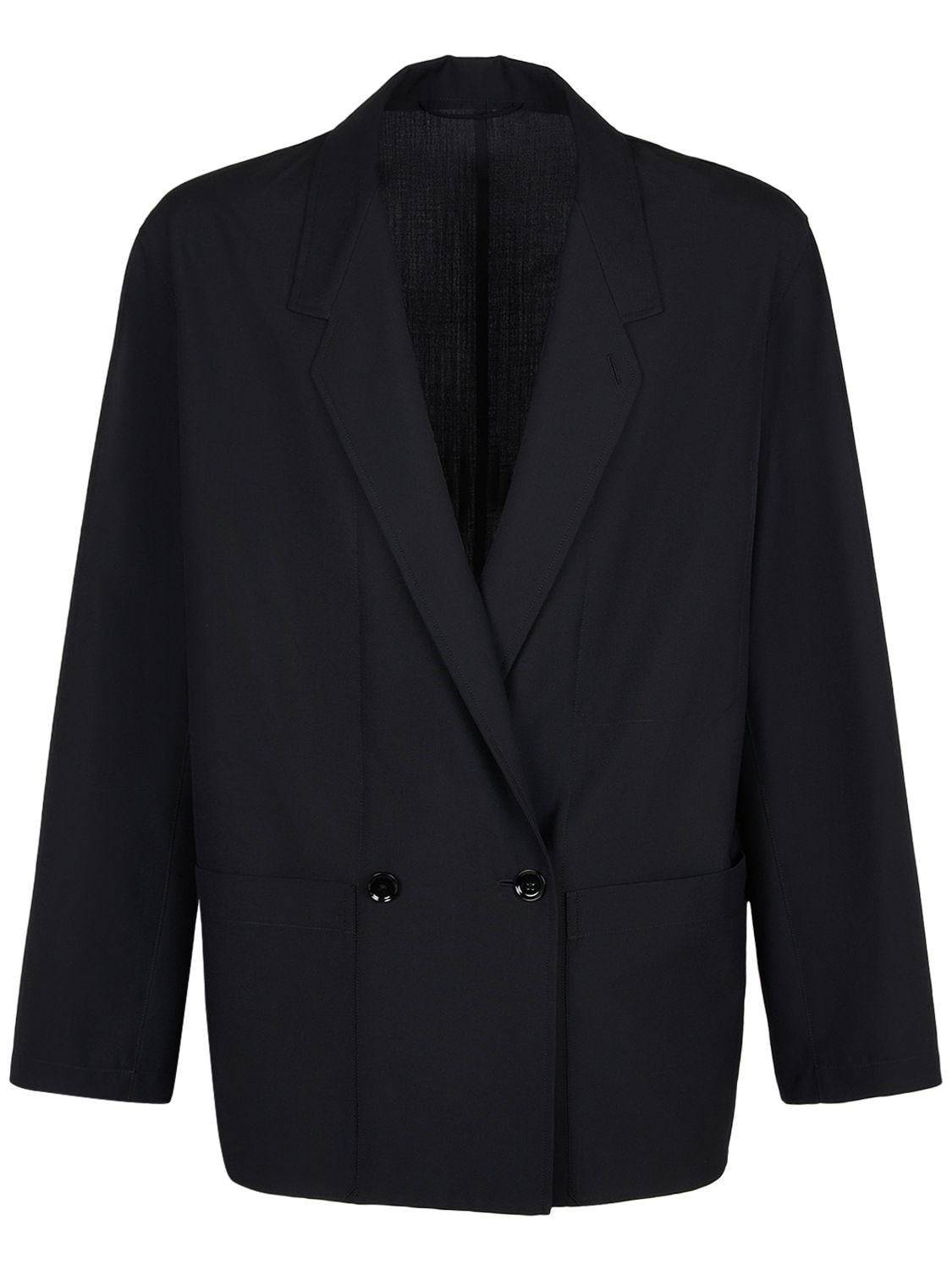 Image of Double Breast Wool Blend Jacket
