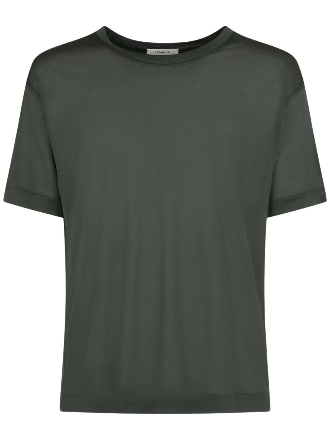 Shop Lemaire Soft Silk T-shirt In Grey