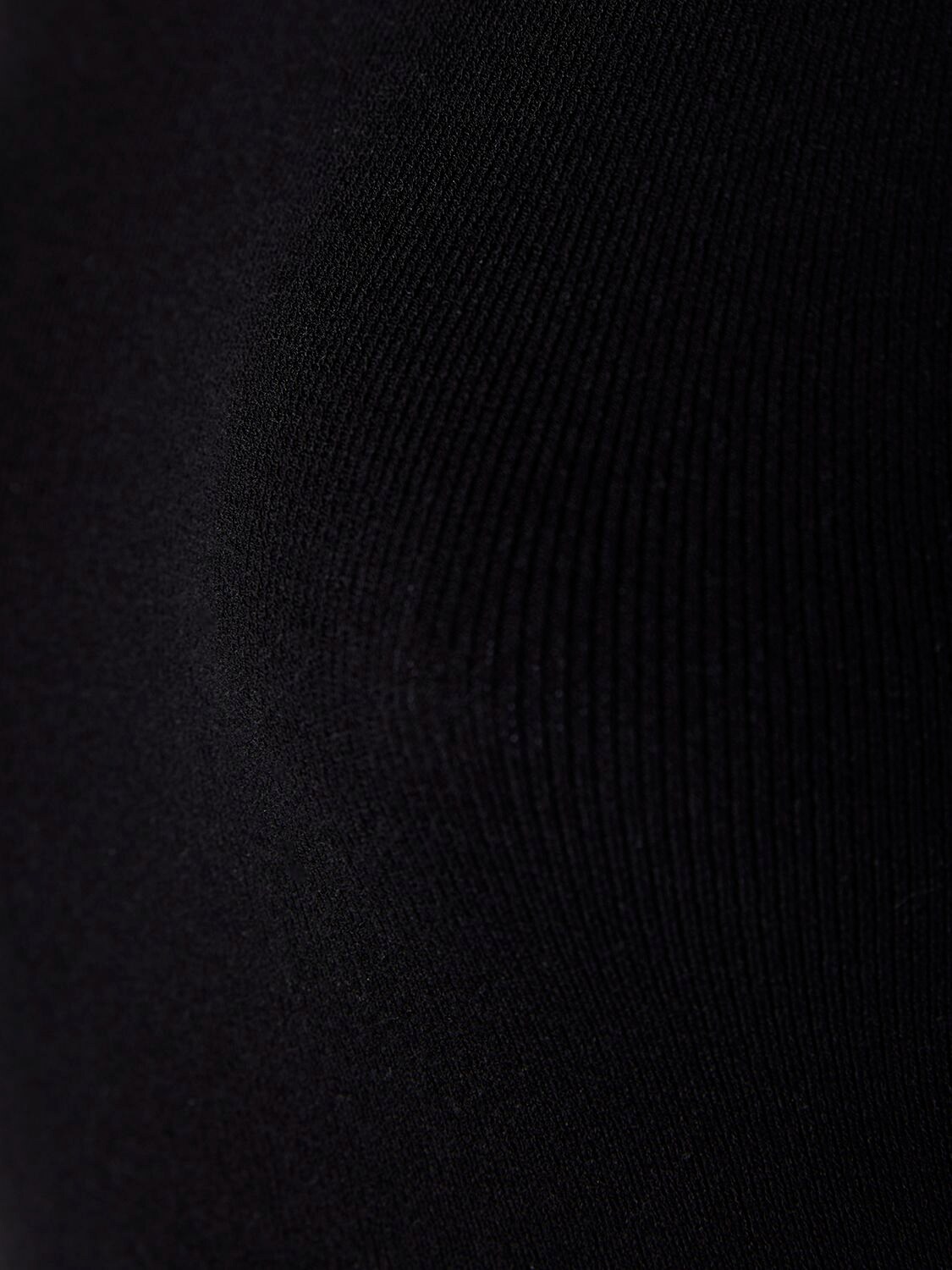 Shop Alessandro Vigilante Viscose Blend Knit Short Sleeve Top In Black