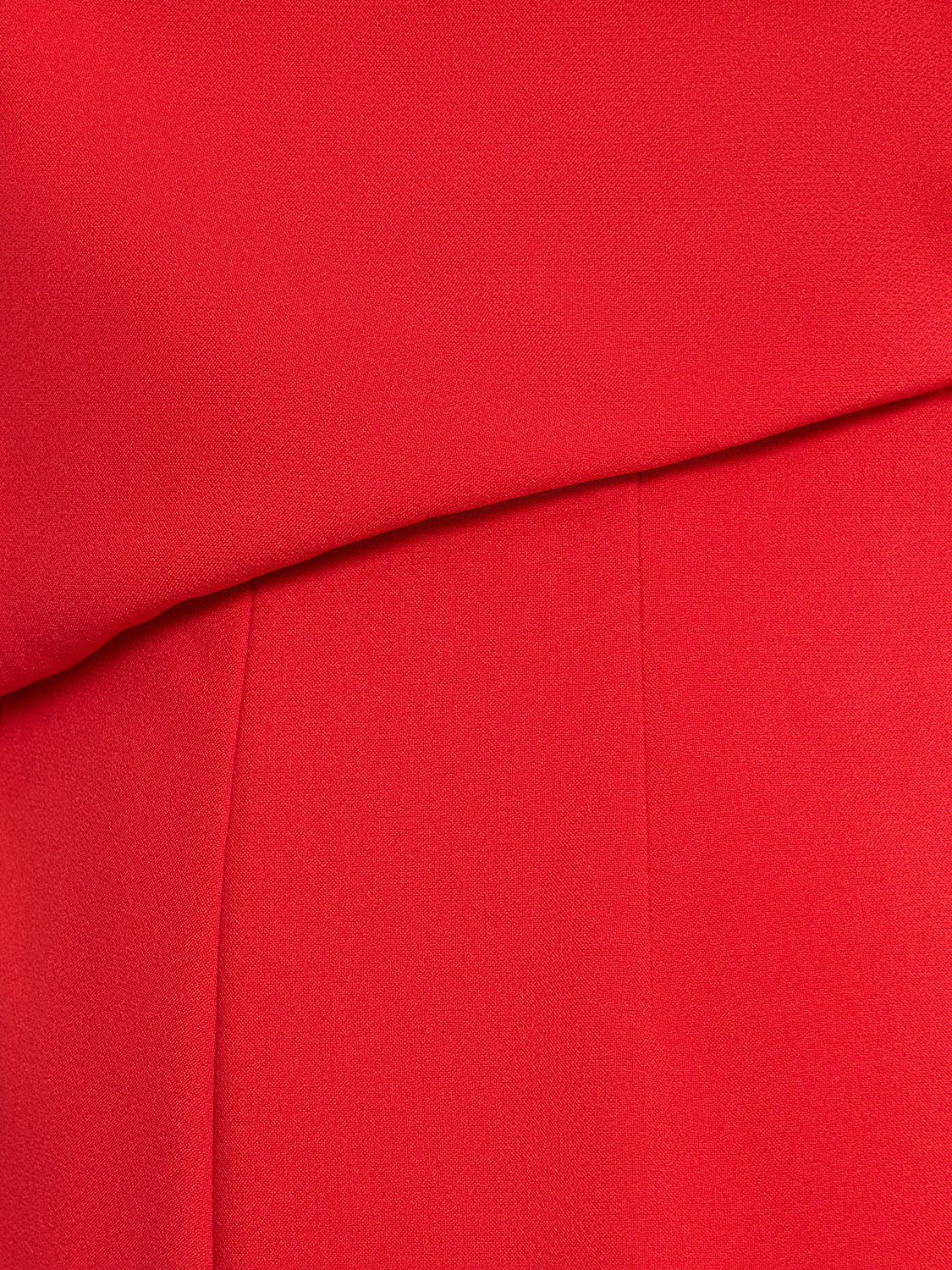 Shop Roland Mouret Asymmetric Crepe Jumpsuit In Rot