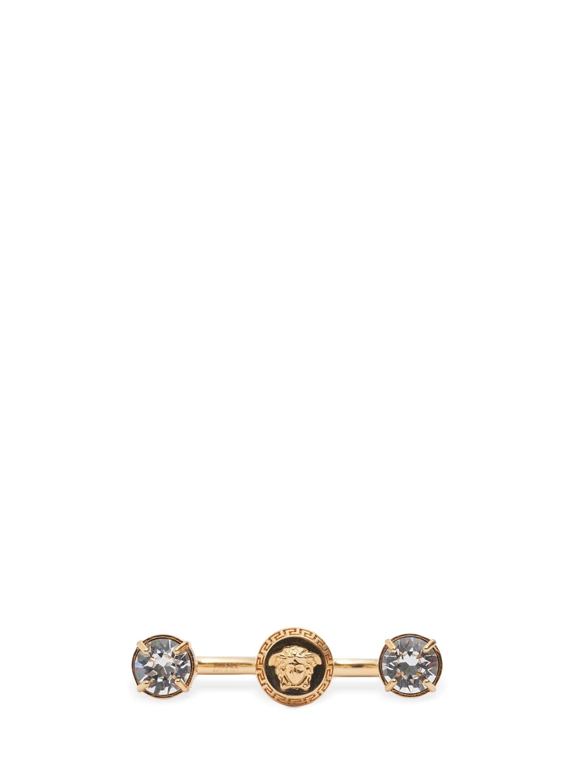 Versace Crystal Ring In Gold,crystal