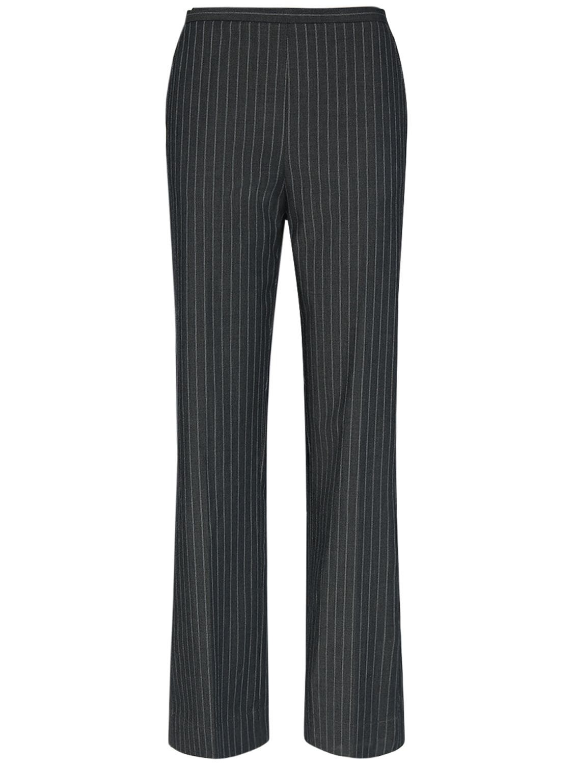 Image of Midrise Stretch Tech Pinstripe Pants