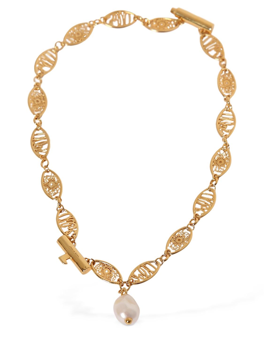 Chloé Darcey Lace Chain Bracelet In Gold,white