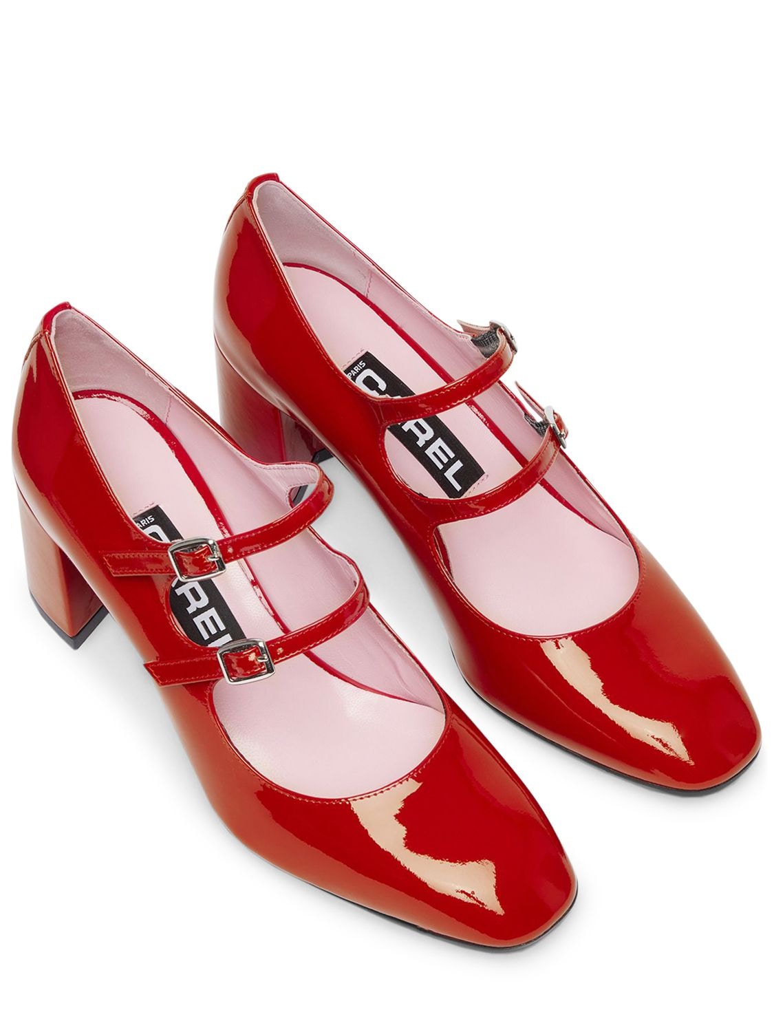 Shop Carel 60mm Alice Patent Leather Pumps In Red