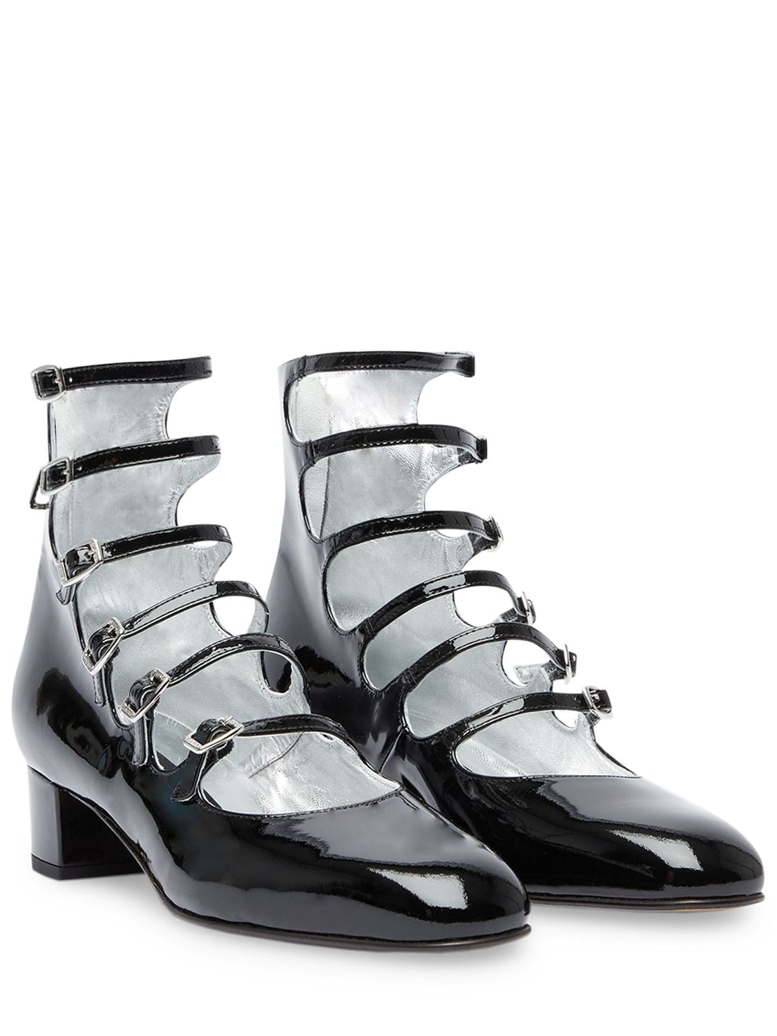 Shop Carel 40mm Xena Patent Leather Mary Janes In Black