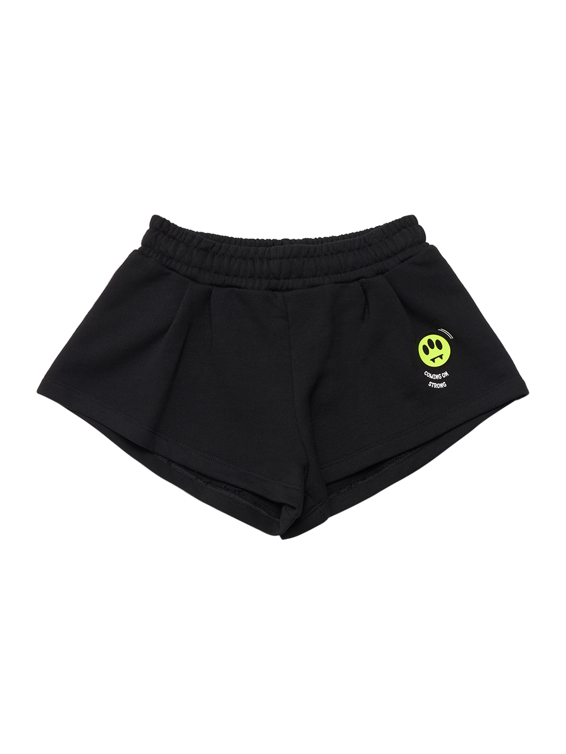 Barrow Kids' Cotton Sweat Shorts In Black