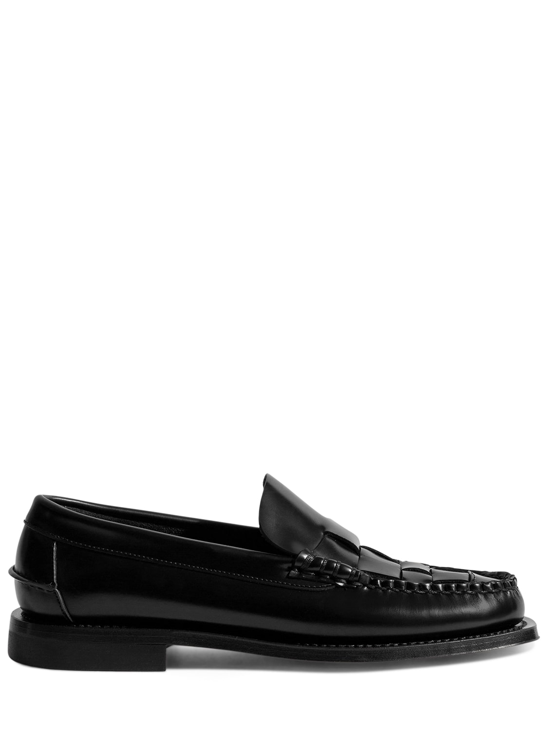 Shop Hereu 20mm Nombela Leather Loafers In Black