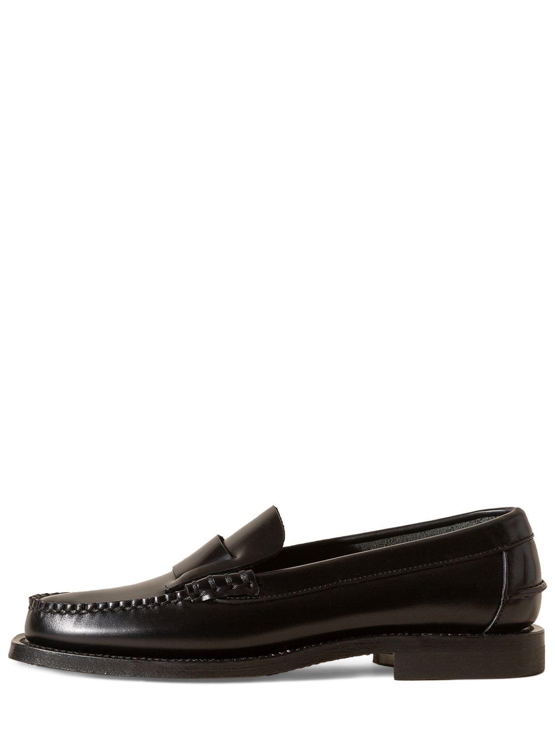 Shop Hereu 20mm Sineu Leather Loafers In Black