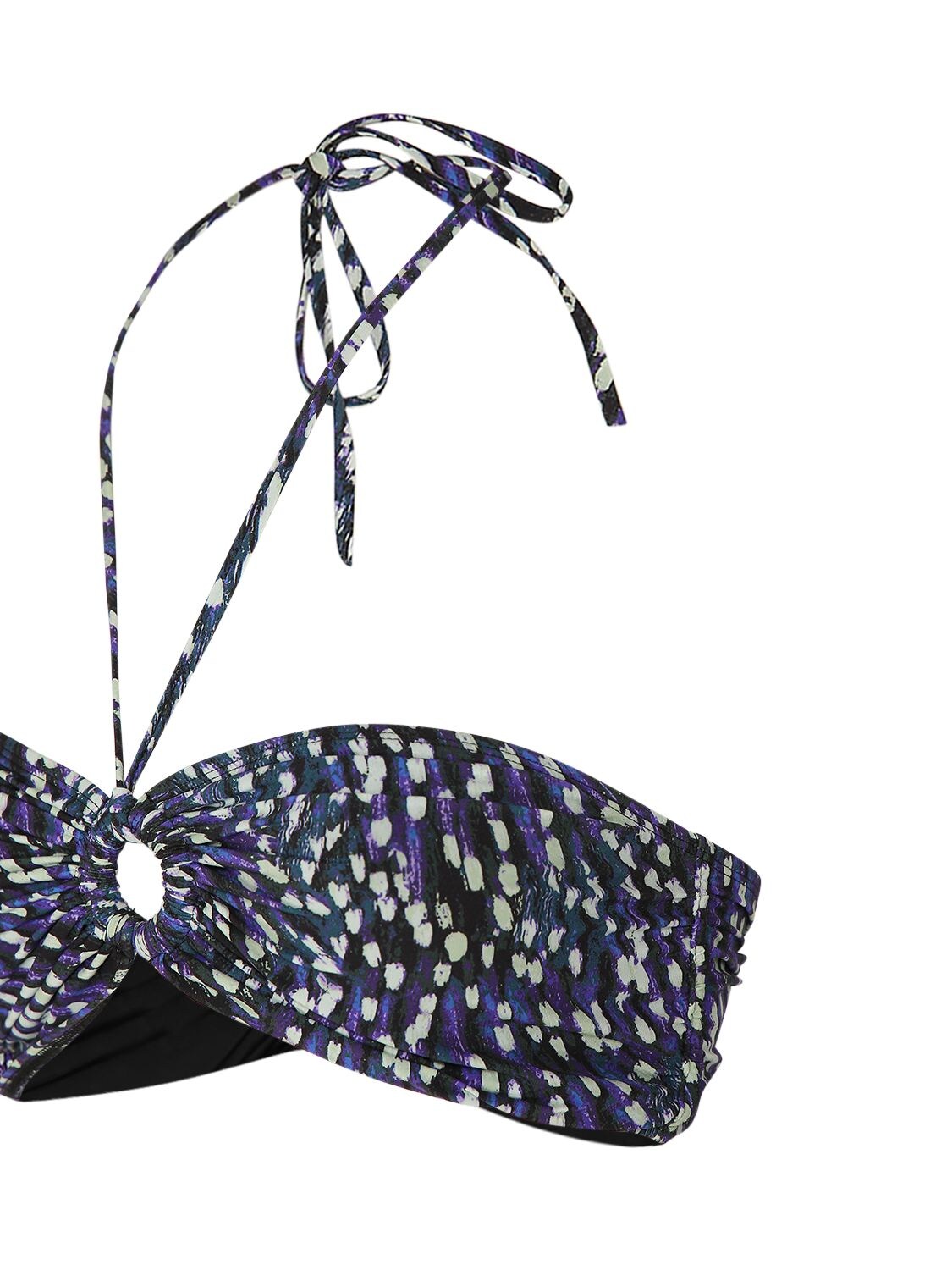 Shop Isabel Marant Starnea Halter Neck Bikini Top In Blue