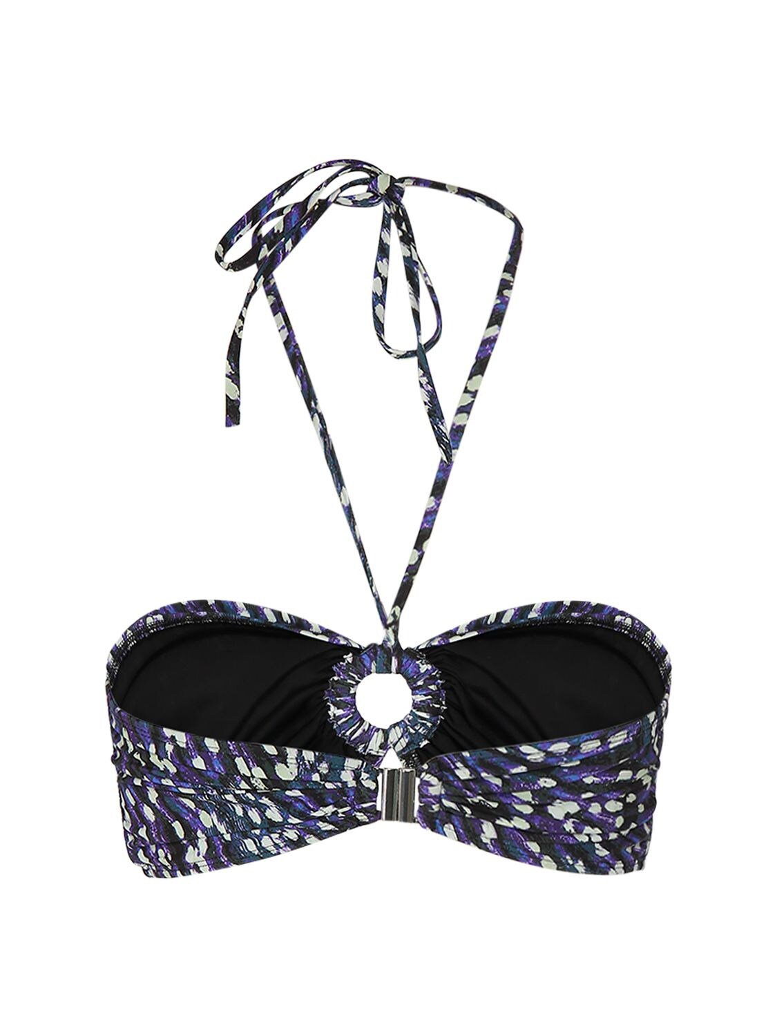 Shop Isabel Marant Starnea Halter Neck Bikini Top In Blue