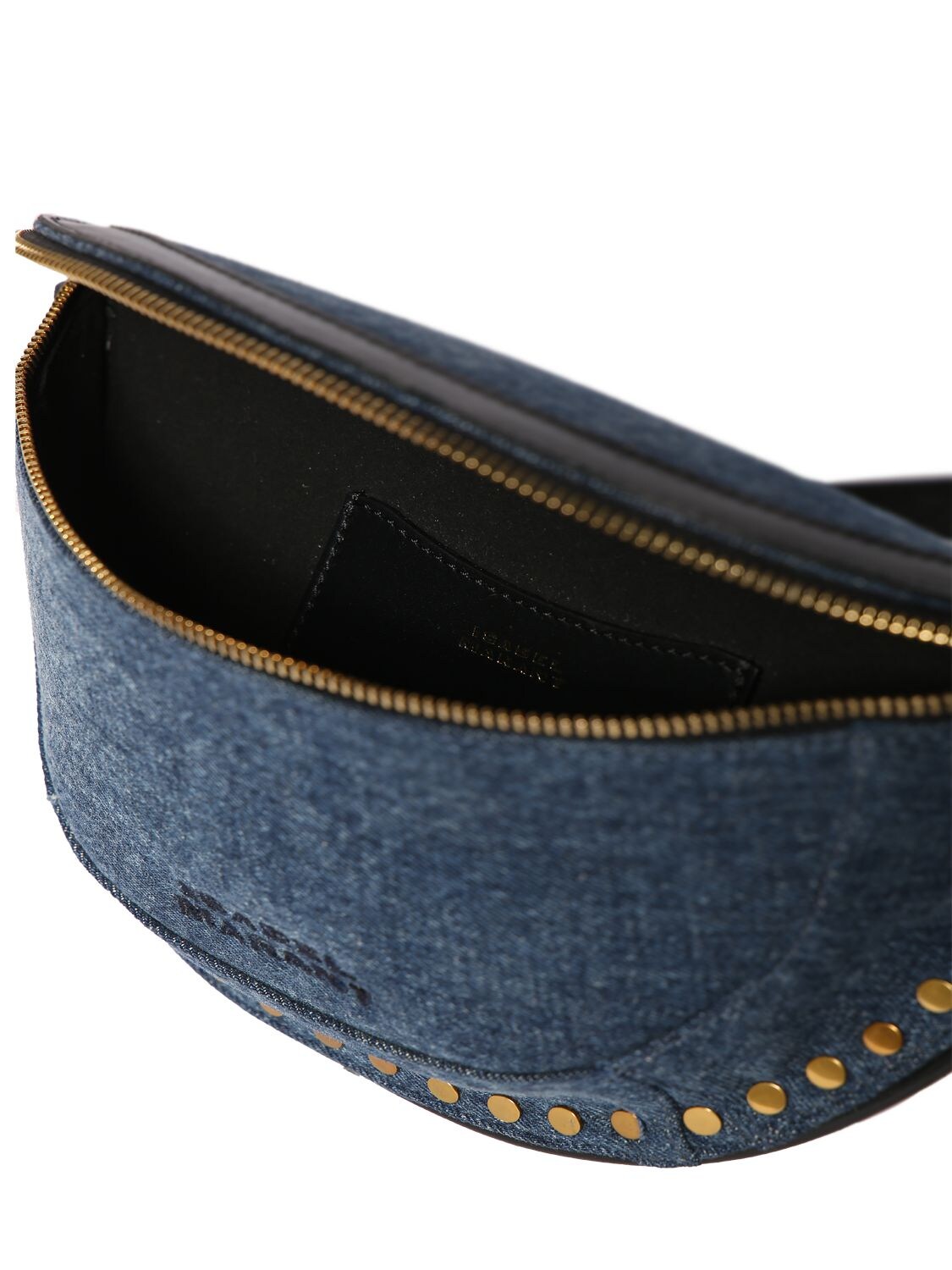 Shop Isabel Marant Skano Denim Belt Bag In Dark Blue