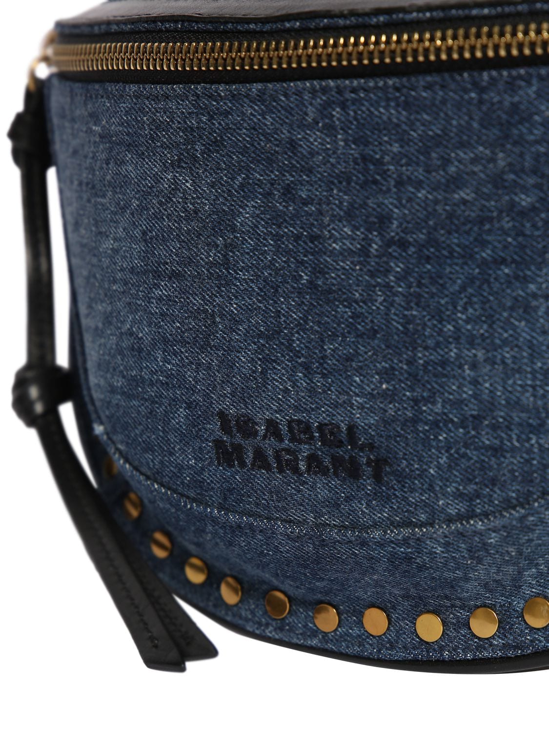 Shop Isabel Marant Skano Denim Belt Bag In Dark Blue