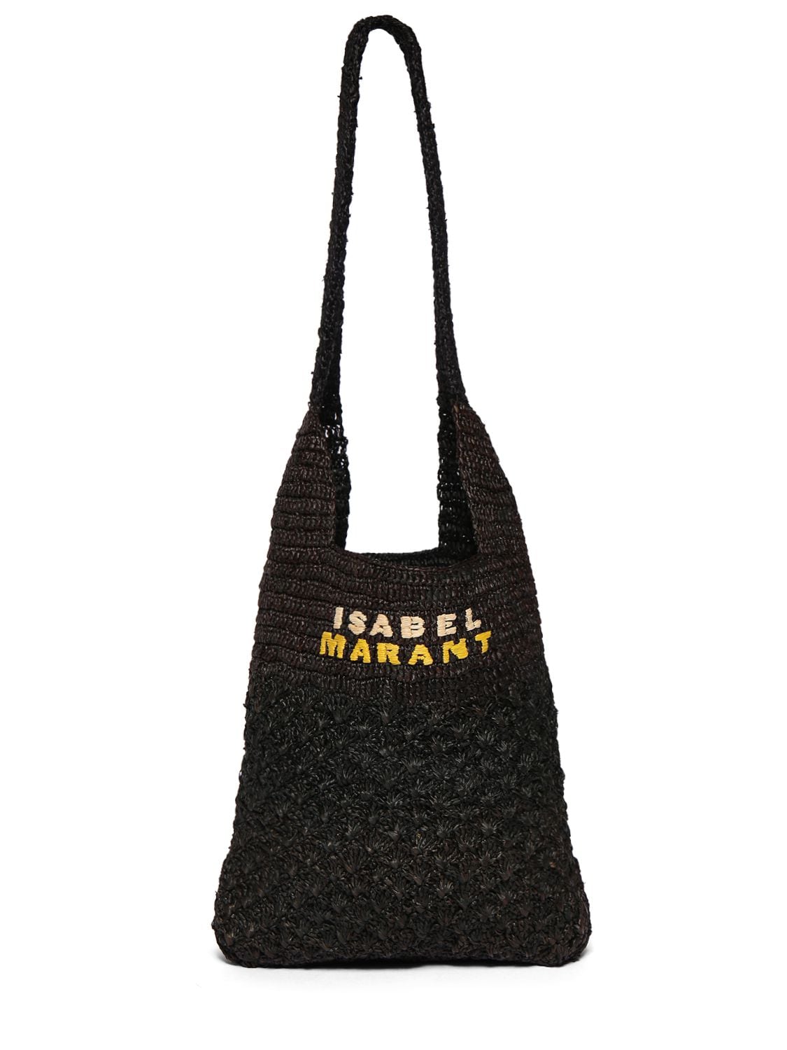 Isabel Marant Small Praia Raffia Tote Bag In Pattern