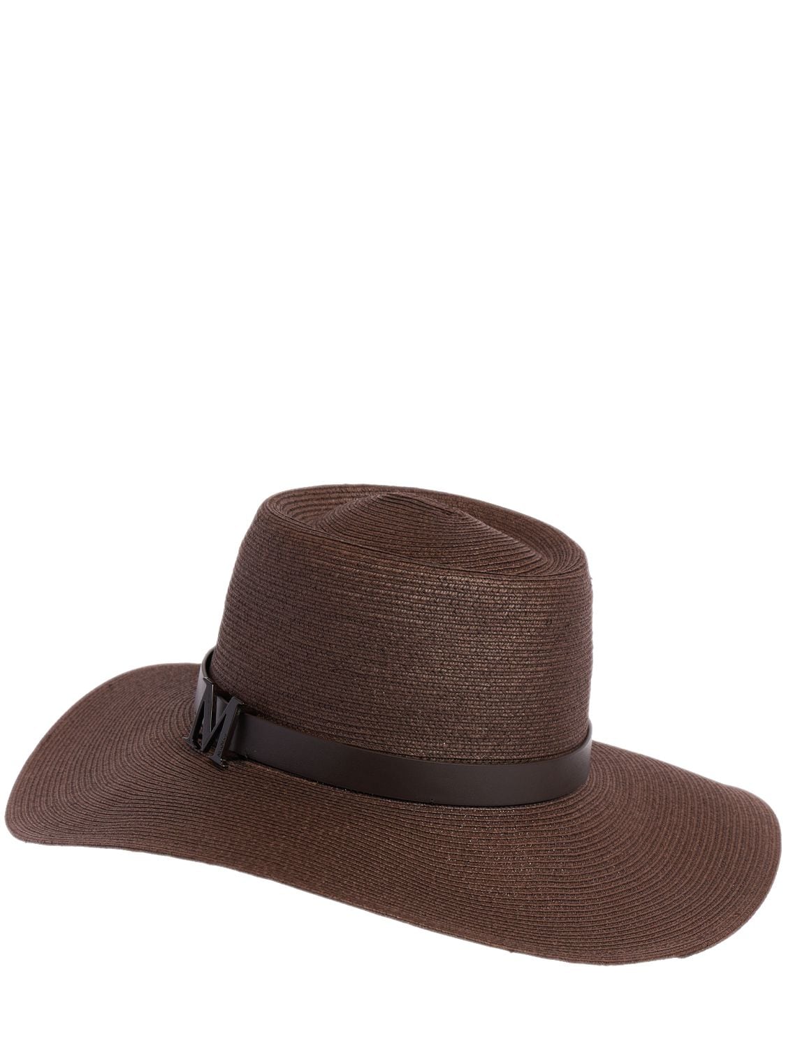 Shop Max Mara Musette Straw Brimmed Hat In Testa Moro