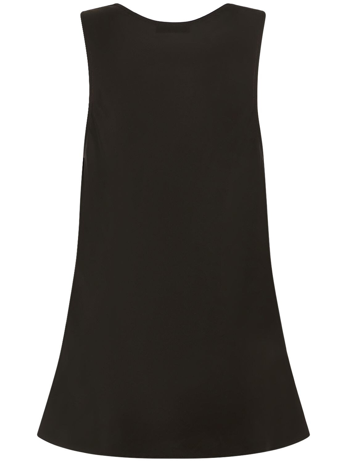 Shop Lemaire Flared Tank Top In Brown