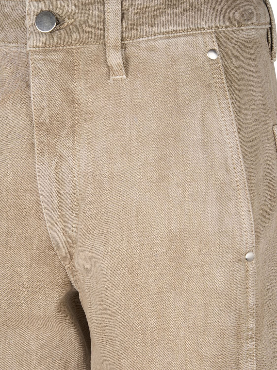 Shop Lemaire Straight Cotton Jeans In Beige