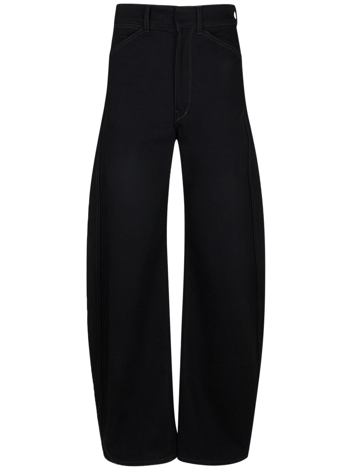Lemaire Curved Straight-leg Jeans In Black
