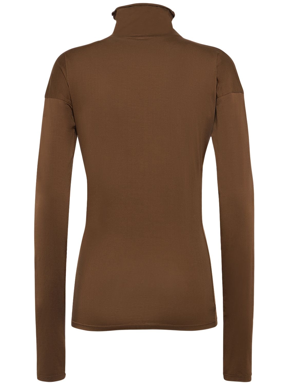 Shop Lemaire Cotton Jersey Top In Brown