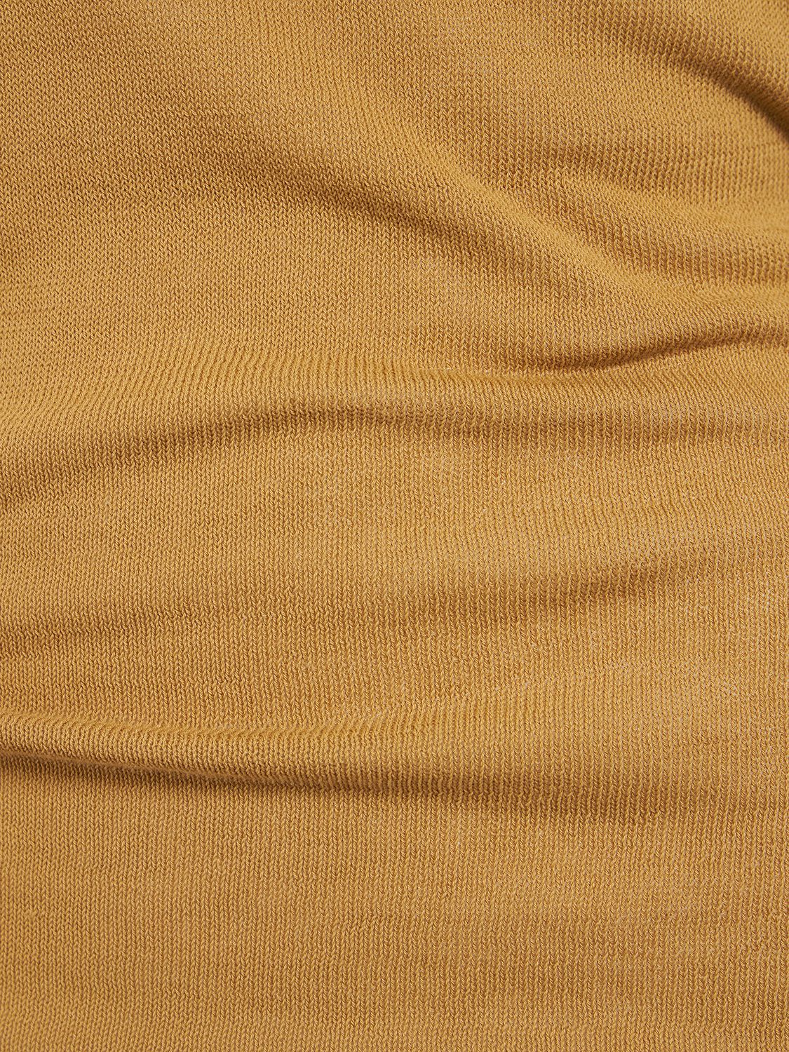 Shop Lemaire Halter Neck Cotton Top In Yellow