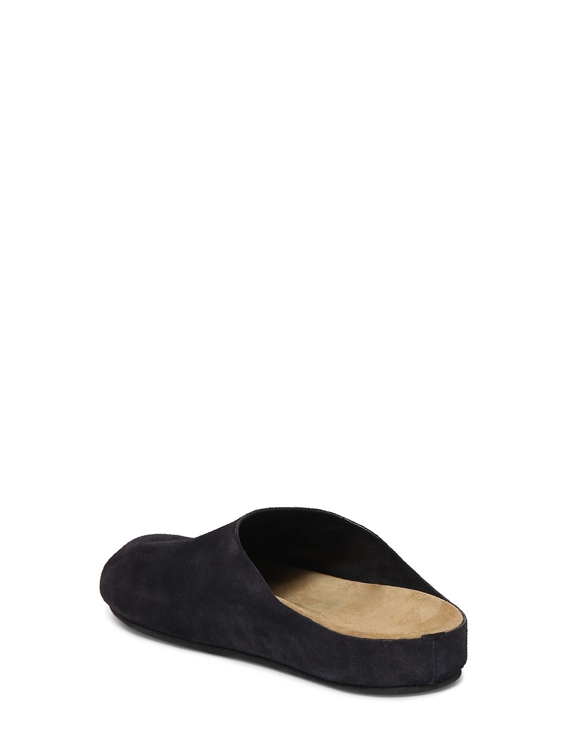 Shop The Row Hugo Suede Mules In Navy