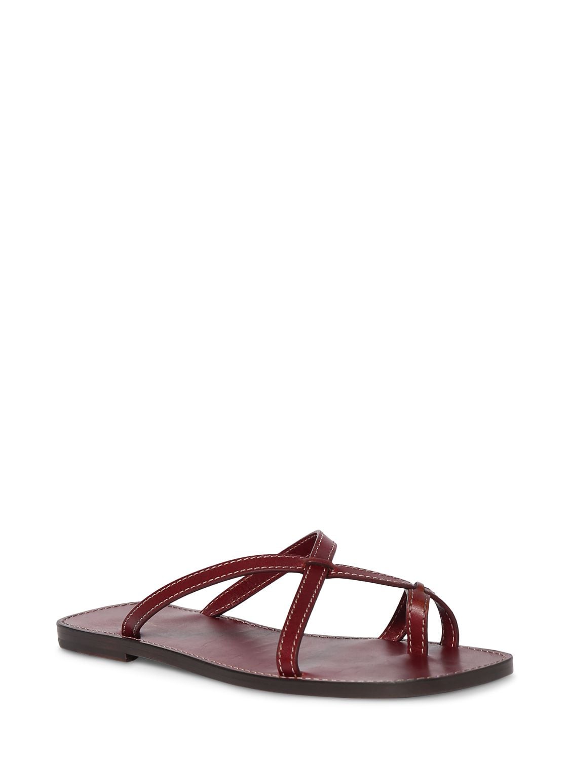 Shop The Row Link Leather Sandals In Red