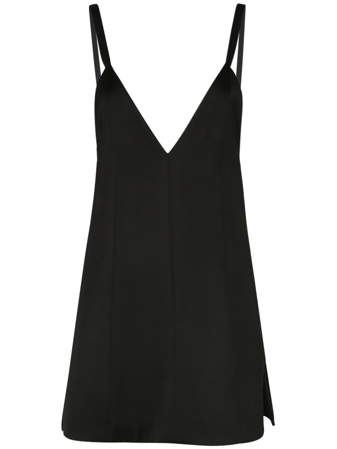 Shop Khaite Bab Viscose Blend Mini Dress In Black