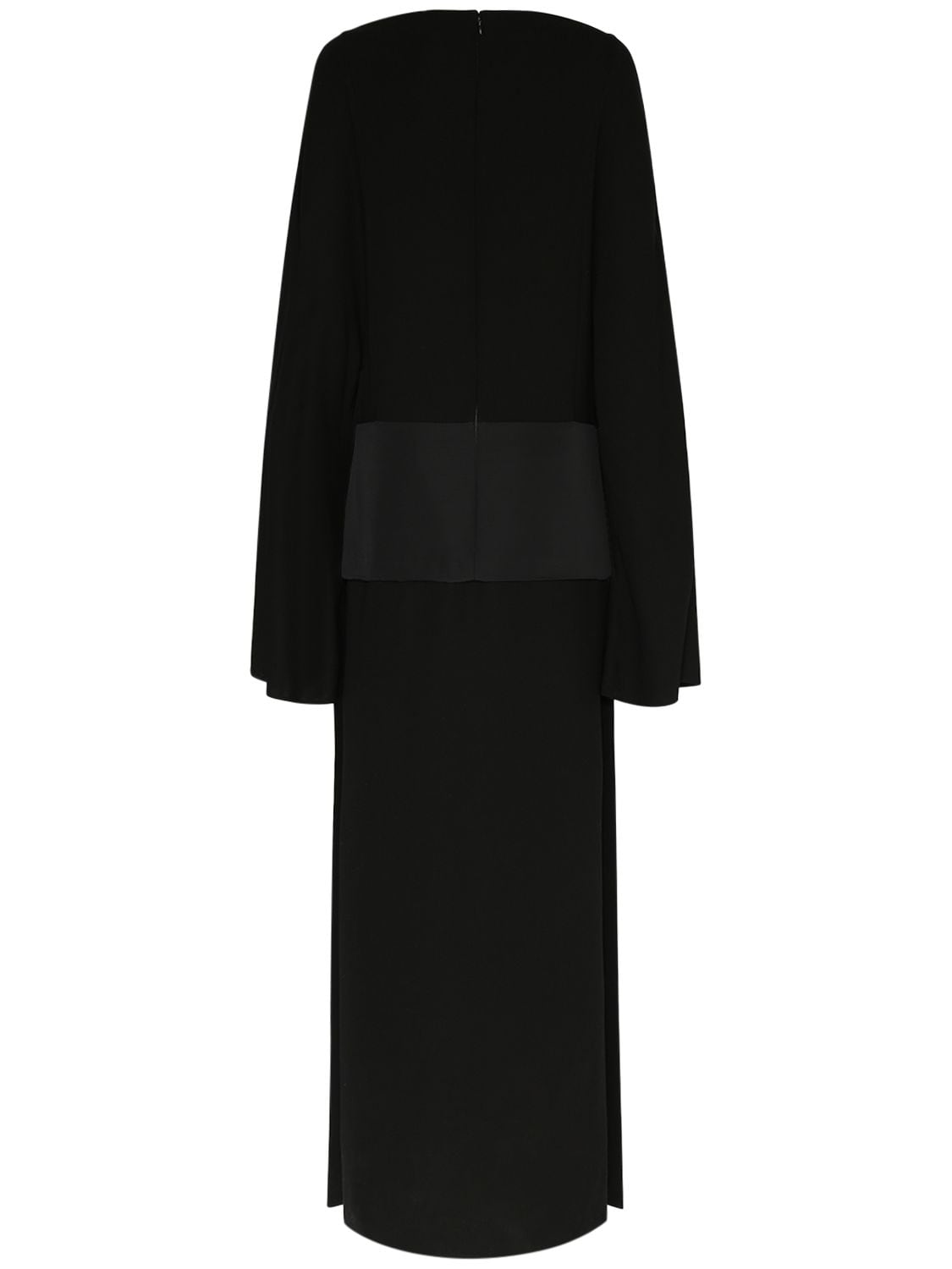 Shop Khaite Nanette Viscose Midi Dress In Black
