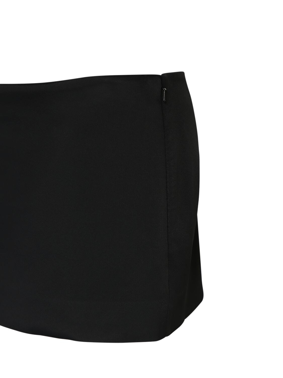 Shop Khaite Jett Short Skirt In Black