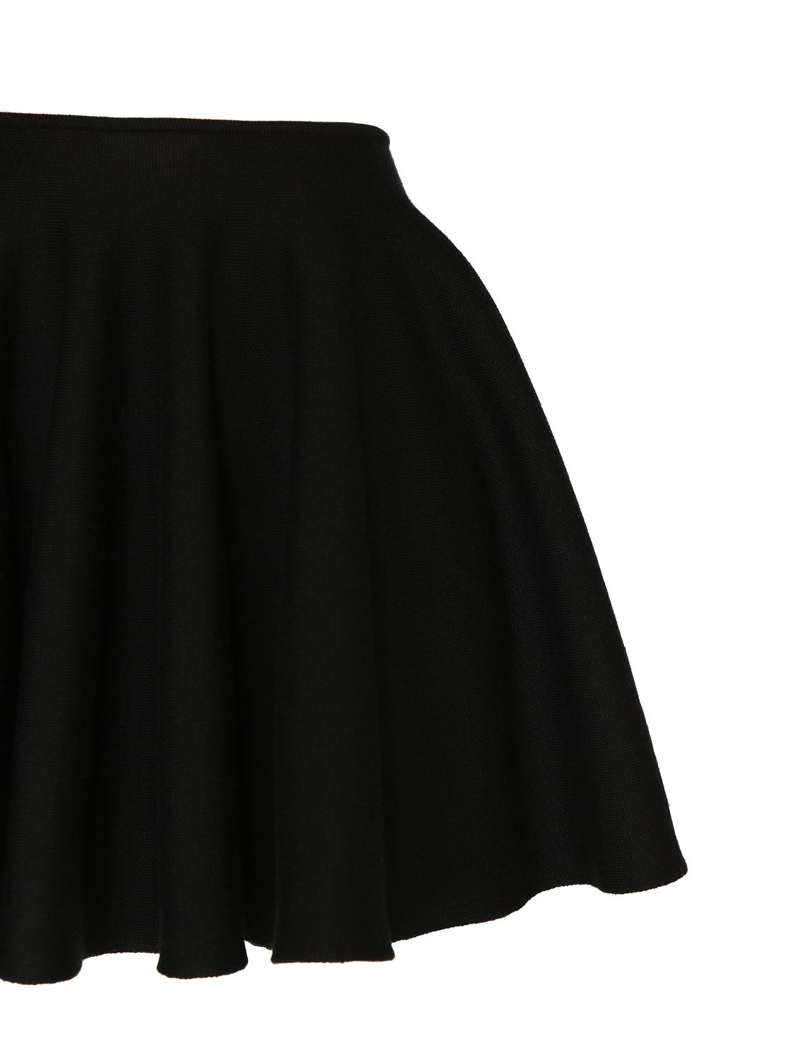 Shop Khaite Ulli Wool Mini Skirt In Black