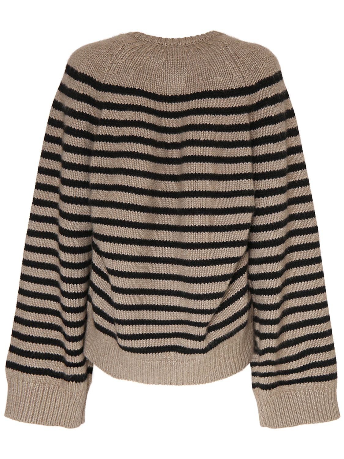 Shop Khaite Nalani Cashmere Sweater In Beige,black
